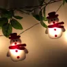 Boucle avec des snowmans - lumières décoratives de l'arbre de Noël LED