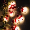 String met sneeuwmannen - LED kerstboom decoratieve verlichtingKerstmis