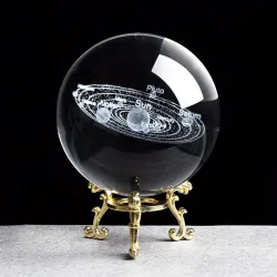 Figurki słoneczne - model planet 3D - kryształowa kula - dekoracja biurkaDekoracje