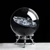 Solar figurines - 3D planets model - crystal ball - desk decoration