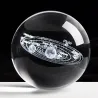 Solar figurines - 3D planets model - crystal ball - desk decoration