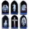 3D laser gegraveerde kubus - Jezus - engel - maagd Maria - kristallen beeldDecoratie