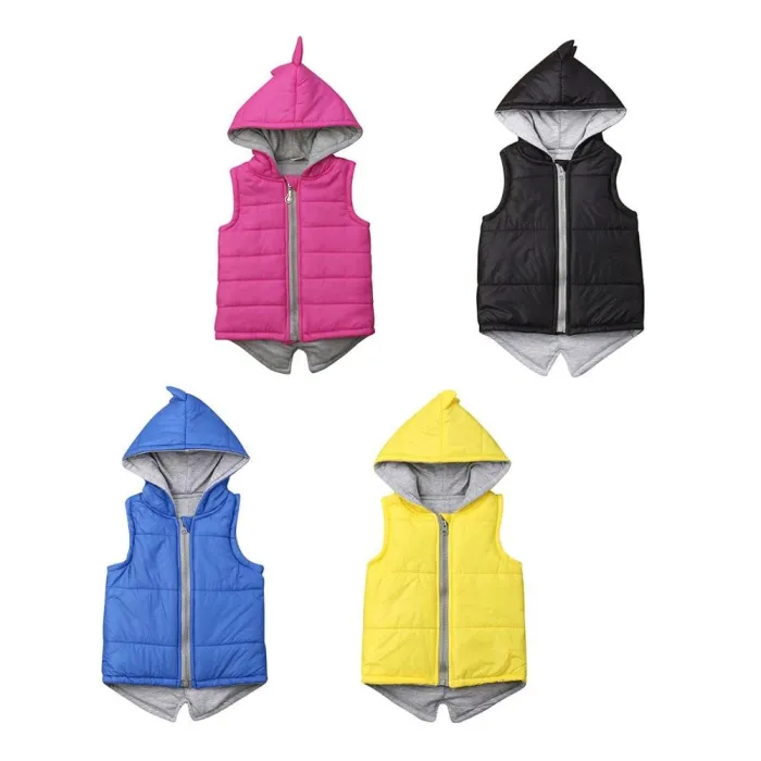 3D dinosaurus - vest with hood
