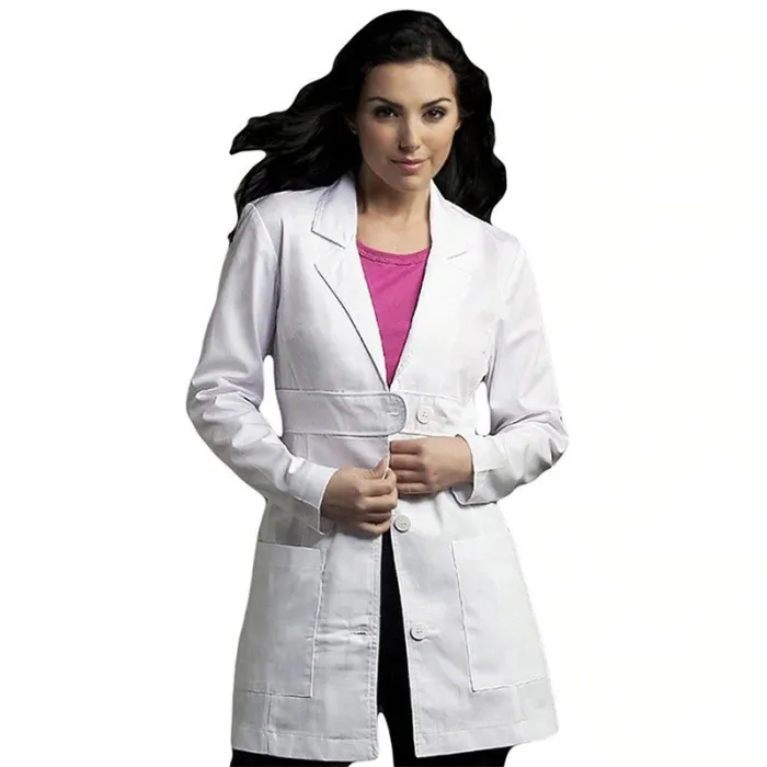 Casaco de trabalho de longa duração branco - spa / salões de beleza / hospital