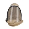 Full face transparent mask with scarf & zipper