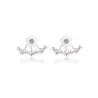 Small daisies with crystals - earrings