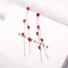 Tassels with crystals - long earrings