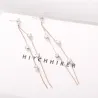 AretesTassels con cristales - pendientes largos