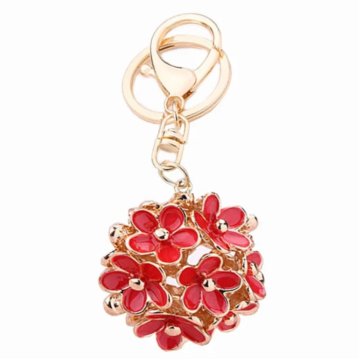 Flor de cristal oco - chaveiro