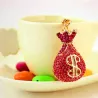 Crystal money bag - keychain
