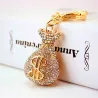 Crystal money bag - keychain