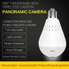 Mini IP security camera - wireless - LED - 960P - WiFi - CCTV - fisheye - two ways audio - bulb - lamp