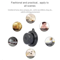 Mini caméra de sécurité WiFi CCTV - P2P - IP - IR vision nocturne - détection de mouvement - moniteur bébé