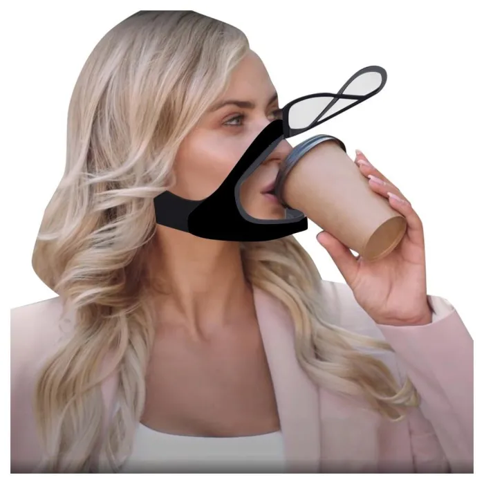 Masque protecteur avec visière ouverte