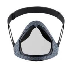 Transparent face / mouth cover - protective mask with openable mouth visorMouth masks