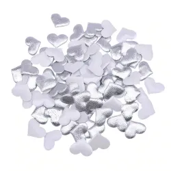 Satin Herzen Blütenblätter - Konfetti - Hochzeiten / Tische / Betten / Valentine's Dekoration - 100 Stück - 35mm