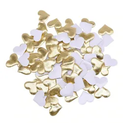 Satin Herzen Blütenblätter - Konfetti - Hochzeiten / Tische / Betten / Valentine's Dekoration - 100 Stück - 35mm