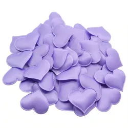 Satin Herzen Blütenblätter - Konfetti - Hochzeiten / Tische / Betten / Valentine's Dekoration - 100 Stück - 35mm