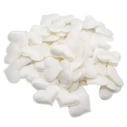 Satin hearts petals - confetti - weddings / tables / beds / Valentine's decoration - 100 pieces - 35mm