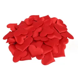 Satin coeur pétales - confetti - mariages / tables / lits / Saint Valentin - 100 pièces - 35mm