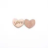 Día de San ValentínMini corazón de amor de madera - decoración - 100 piezas