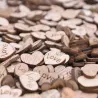 Día de San ValentínMini corazón de amor de madera - decoración - 100 piezas