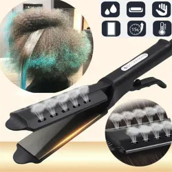 Raddrizzatore per capelli in ceramica - regolazione della temperatura - ioni - capelli secchi / bagnati