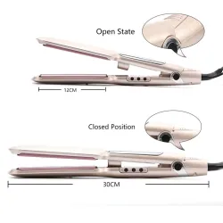 2 en 1 - lisse-cheveux céramique / curler - ion infrarouge