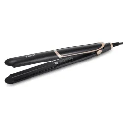 2 em 1 Kemei - alisador de cabelo cerâmico / curler - revestimento termostático infravermelho