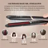 2 in 1 Kemei - ceramic hair straightener / curler - infrared thermostatic coating