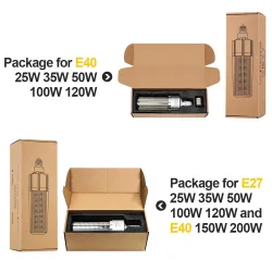 Żarówka LED - super jasna - E27 - E40 - 25W - 35W - 50W - 100W - 120W - 150W - 200WE27