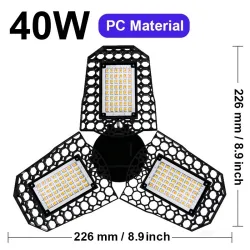LED bulb - foldable lamp - high power - E27 - 110V - 220V - 40W - 60W - 80W