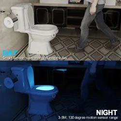 Baño & AseoLED - luz del asiento del inodoro - luz de noche - 8 colores cambiantes