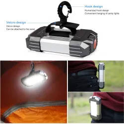 Lanterna portátil - luz de acampamento / tenda - dimmable - banco de energia de emergência - impermeável - 6000mAh