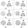 Phytolamp - Lumière de croissance LED - E27 - 5W - 7W - 9W - 12W - 15W - 18W