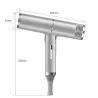 Professional hair dryer- ionic - grey - 220V