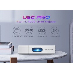 BYINTEK U50 / U50 Pro - Full HD - 1080P - 2K 3D 4K - Android - Wifi - LED DLP mini projecteur