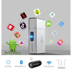 BYINTEK U50 / U50 Pro - full HD - 1080P - 2K 3D 4K - Android - Wifi - LED DLP mini proiettore