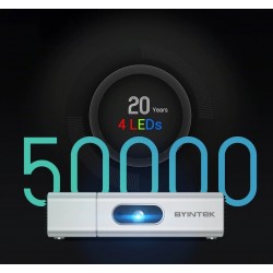 BYINTEK U50 / U50 Pro - Full HD - 1080P - 2K 3D 4K - Android - Wifi - LED DLP mini projecteur