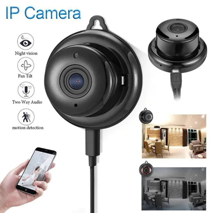 Mini caméra de sécurité WiFi CCTV - P2P - IP - IR vision nocturne - détection de mouvement - moniteur bébé