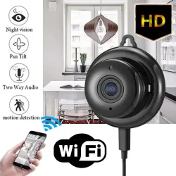 Mini caméra de sécurité WiFi CCTV - P2P - IP - IR vision nocturne - détection de mouvement - moniteur bébé