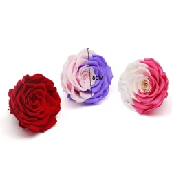 Boîte à bijoux élégante avec rose - Saint-Valentin / cadeau de mariage