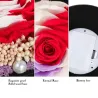 Preserved eternal rose - glass box with light - Valentine's day / wedding gift