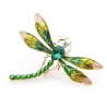 Crystal dragonfly - brooch