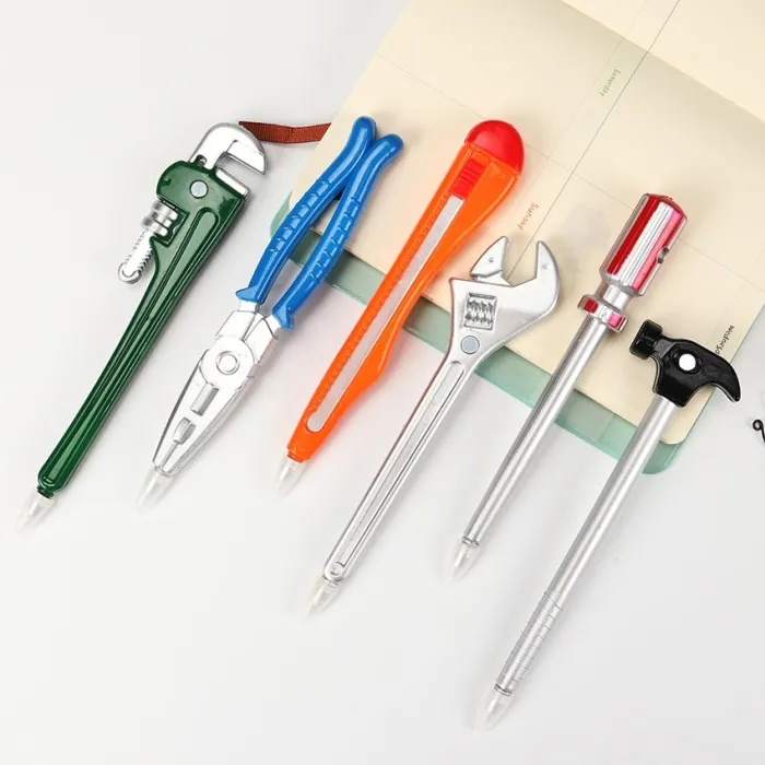 Strumenti a forma di penna - martello - coltello di utilità - 6 pezzi