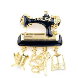 Machine à coudre noire - broche - broche