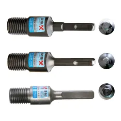 Diamond core bit - elektrisk borradapter - SDS Plus M22 - rund - kvadrat - triangel