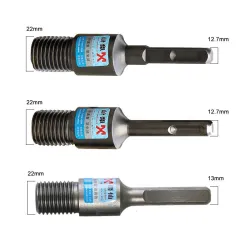 Diamond core bit - elektrisk borradapter - SDS Plus M22 - rund - kvadrat - triangel