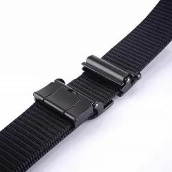 Military nylon belt with automatic buckle