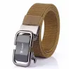 Military nylon belt with automatic buckle